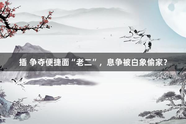 插 争夺便捷面“老二”，息争被白象偷家？